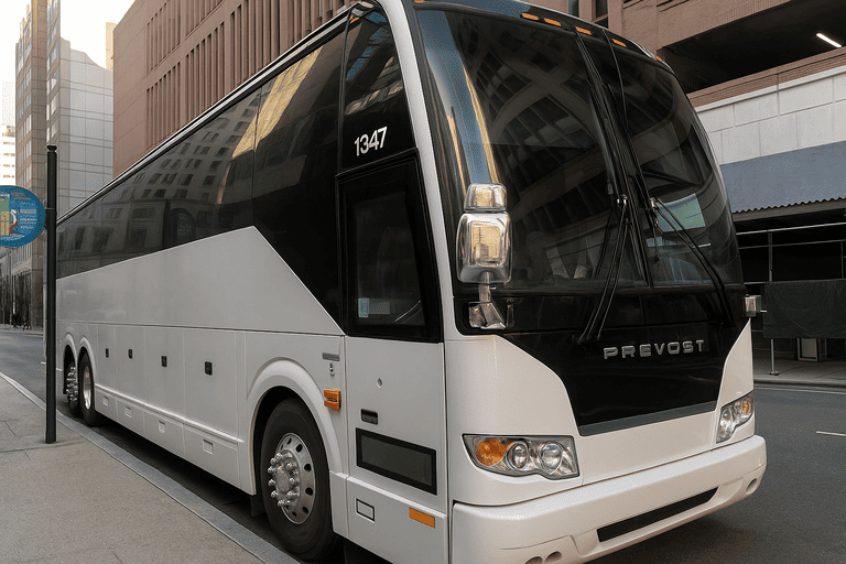 a Charter Bus Rental Rocklin coach bus